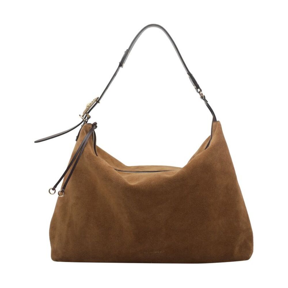 Etro Women Large Suede Rosette Shoulder Bag